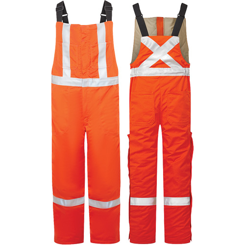 Salopette isol&eacute;e haute visibilit&eacute; de 9 oz Avenger, style 525, Hommes, Moyen (grande taille), Orange Groupe Belzile Dickner
