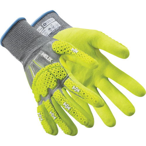 Gants antichocs Helix 3014IMP, 10/T-Grand, Paume en PEHP, Poignet &eacute;lastique/Poignet en tricot Groupe Belzile Dickner