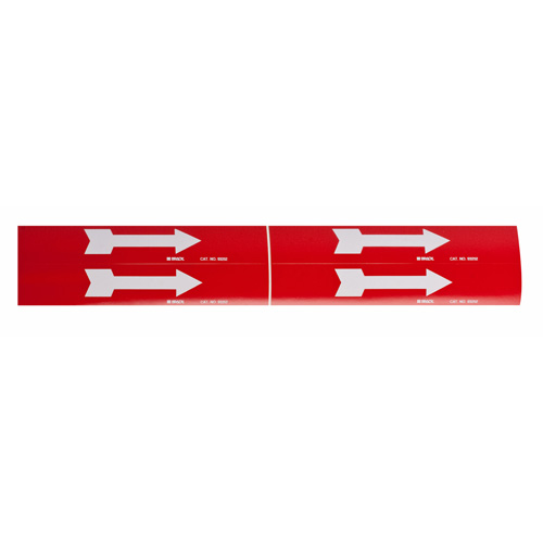 Marqueur de tuyau  Arrow, Autocollant, 1-1/8" h x 7" la, Noir sur jaune Groupe Belzile Dickner
