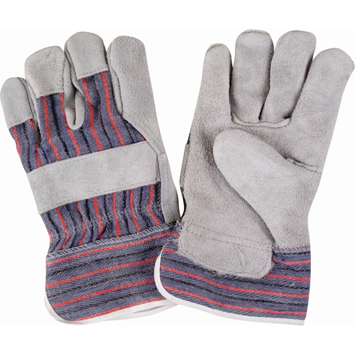 Rugged Fitters Gloves, Large, Split Cowhide Palm, Cotton Inner Lining Groupe Belzile Dickner