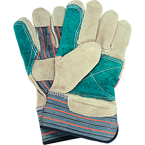 Gants d'ajusteur avec paume double, Grand, Paume en Cuir de vache refendu, Doublure en Coton Groupe Belzile Dickner