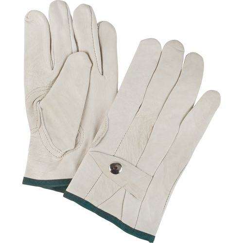 Gants de cordeur d'usage standard, Moyen, Paume Cuir fleur de vache Groupe Belzile Dickner