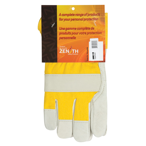 Abrasion-Resistant Winter-Lined Fitters Gloves, Large, Grain Cowhide Palm, Foam Fleece Inner Lining Groupe Belzile Dickner