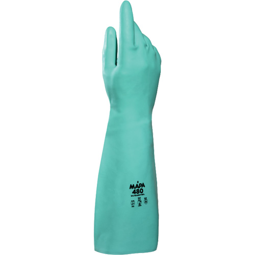 Gants &agrave; prise &agrave; motif en Z Ultranil 480, Taille Petit/7, 18" lo, Nitrile, 22 mils Groupe Belzile Dickner