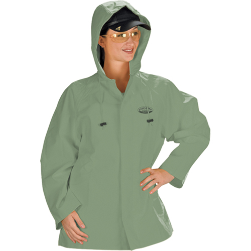 Hurricane Flame Retardant/Oil Resistant Rain Suits - Jacket, 4X-Large, Green Groupe Belzile Dickner