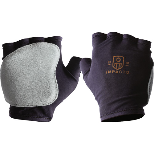 Gants antichocs sans doigts, main droite, T-petit, Paume en Cuir refendu, Poignet &agrave; enfiler Groupe Belzile Dickner