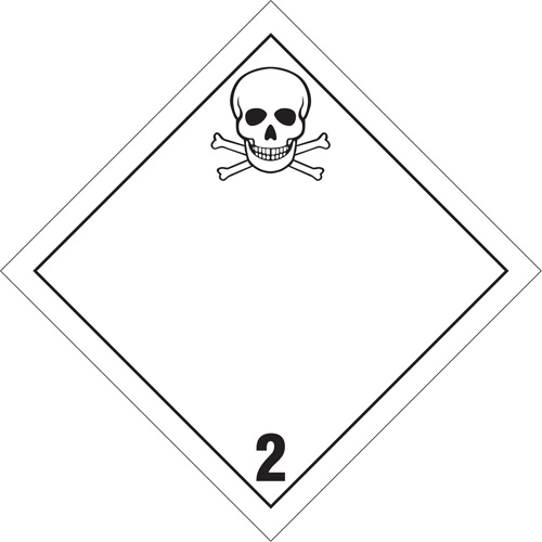 Toxic Gas TDG Placard, Plastic Groupe Belzile Dickner