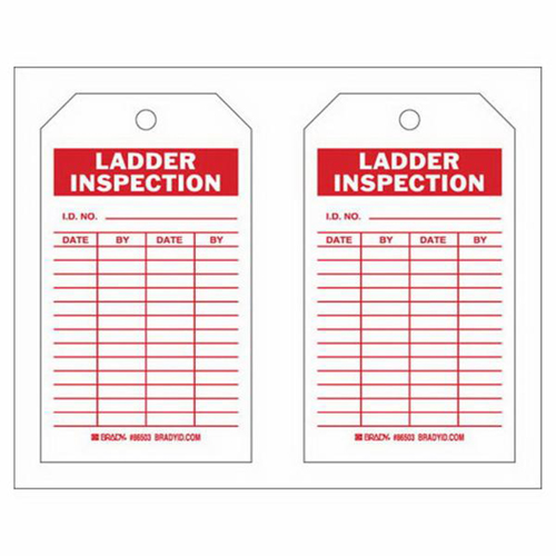 &eacute;tiquettes de rapport d'inspection, Polyester, 4" la x 7" h, Anglais Groupe Belzile Dickner