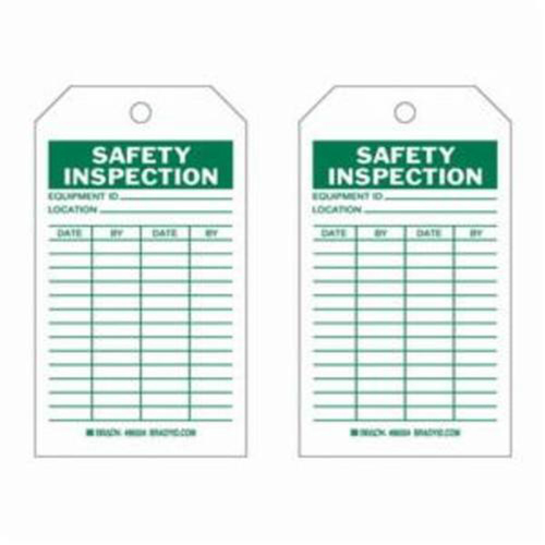 Safety Inspection Tags, Polyester, 4" W x 7" H, English Groupe Belzile Dickner