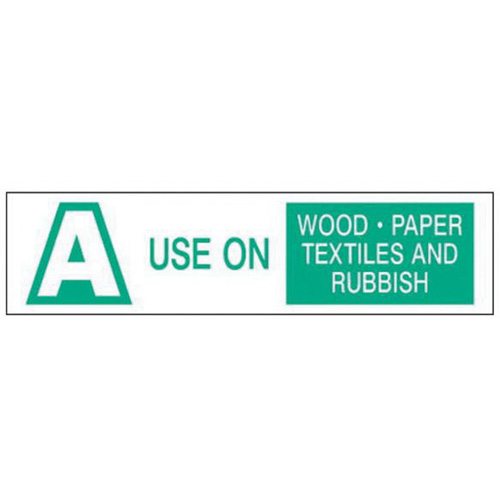 "A Use on Wood Paper Textiles and Rubbish" Labels, 6" L x 1-1/2" W, Green on White Groupe Belzile Dickner