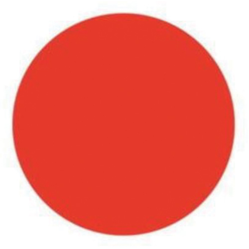 &eacute;tiquettes rondes inscriptibles, Cercle, 1,5" lo x 1,5" la, Rouge Groupe Belzile Dickner