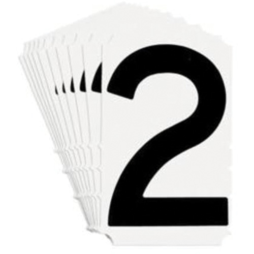 Quick-Align&reg; Individual Gothic Number and Letter Labels, 2, 4" H, Black Groupe Belzile Dickner