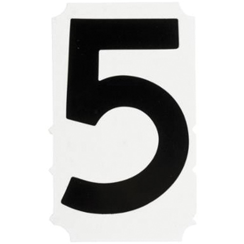 Quick-Align&reg; Individual Gothic Number and Letter Labels, 5, 4" H, Black Groupe Belzile Dickner