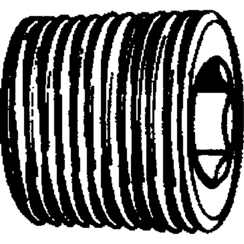Bouchon de tuyau (t&ecirc;te hexagonale frais&eacute;e), 1/8" dia., Laiton Groupe Belzile Dickner