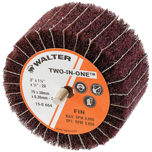 Meule &agrave; lamelles abrasives Two-In-One Groupe Belzile Dickner