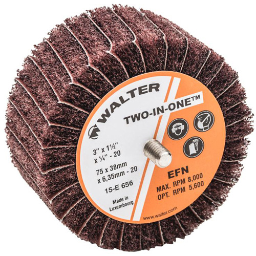 Meule &agrave; lamelles abrasives Two-In-One Groupe Belzile Dickner