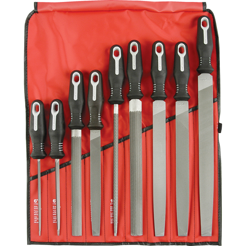 9-Piece Ergonomic File Set, 9 Pcs Groupe Belzile Dickner