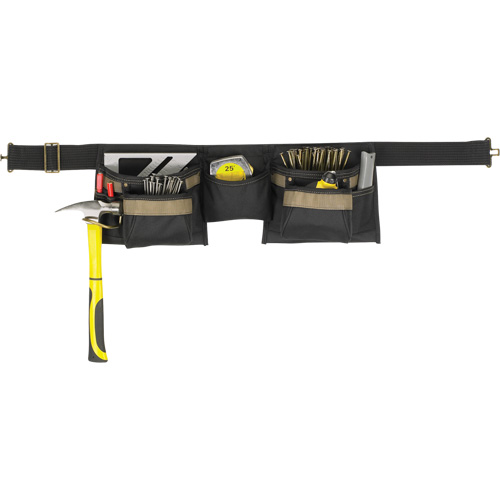 Deluxe Tool Belt Combo, Polyester, Black Groupe Belzile Dickner