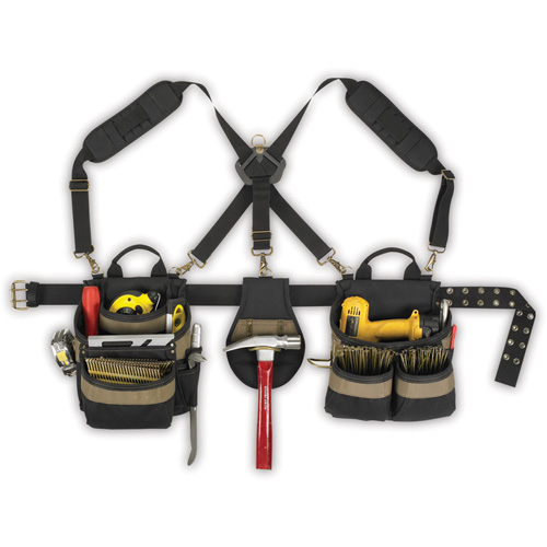 Ceintures combin&eacute;es 5 pi&egrave;ces avec 20 poches Comfortlift, Polyester, Noir Groupe Belzile Dickner