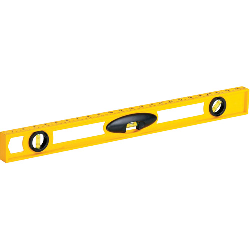 High-Impact ABS Level, I-Beam, 2' L, Plastic, 3, Non-Magnetic Groupe Belzile Dickner