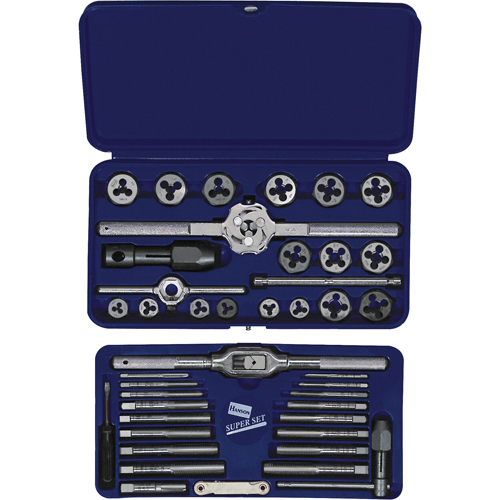 Hanson&reg; Metric Tap & Hex Die Set, 25 Pieces Groupe Belzile Dickner