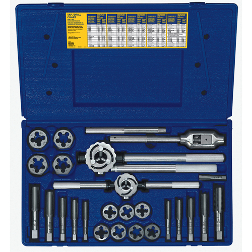 Hanson&reg; Metric Tap & Hex Die Set, 25 Pieces Groupe Belzile Dickner
