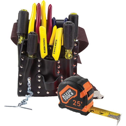 Electricians Tool Set, Leather, White Groupe Belzile Dickner