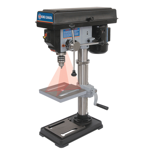 Drill Presses With Laser, 10", 1/2" Chuck, 3050 RPM Groupe Belzile Dickner