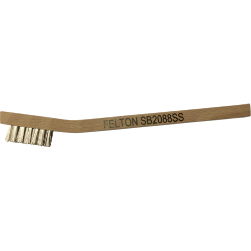 Petites brosses de nettoyage, Acier inoxydable, 3 x 7 rangs de fils, Longueur 7-3/4" Groupe Belzile Dickner