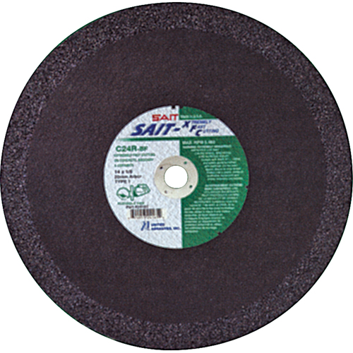 C24R Concrete High Speed Cut-Off Wheel, 12" x 1/8", 1" Arbor, Type 1, Aluminum Oxide, 6300 RPM Groupe Belzile Dickner