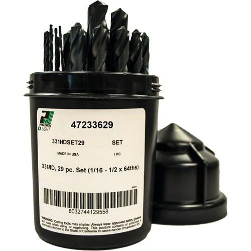 Heavy-Duty Drill Bit Set , 29 Pieces, High Speed Steel Groupe Belzile Dickner
