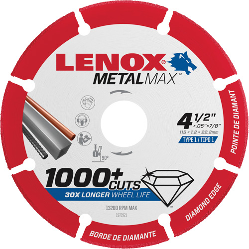 Lames de scie circulaire Metalmax, 4-1/2", Pour M&eacute;tal/Non ferreux Groupe Belzile Dickner