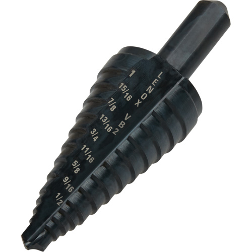 #2 Step Drill Bit, 1/8" - 1" , 1/16" Increments, High Speed Steel Groupe Belzile Dickner