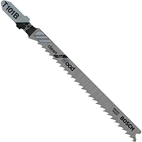 Wood Cutting Jigsaw Blade, High-Carbon Steel, T-Shank, 4" L, 10 TPI Groupe Belzile Dickner