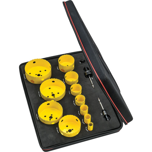 Electrician's Hole Saw Kit, 14 Pieces Groupe Belzile Dickner