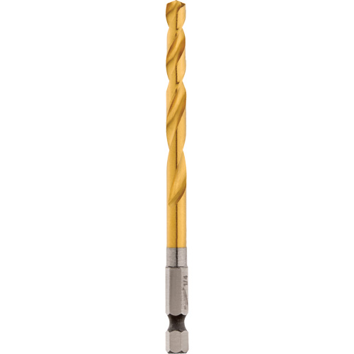 Foret Shockwave, 1/4", Titane, Cannelure 2-15/32", Pointe de 135° Groupe Belzile Dickner