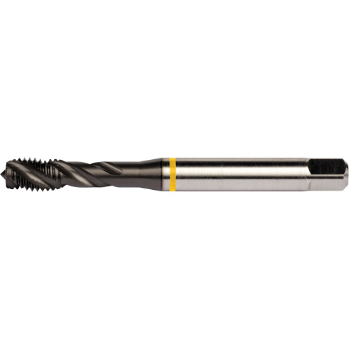 Yellow Shark Spiral Flute Tap, High Speed Cobalt, 7/16"-20 Thread, 3.937" L Groupe Belzile Dickner