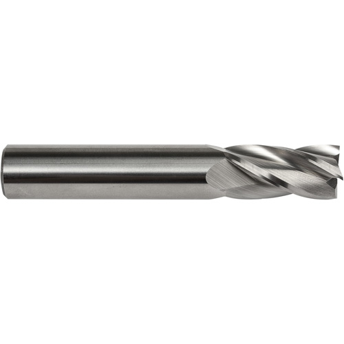 Fraise embout S134, 1/8" dia., 1-1/2" lo, 4 cannelures, 1/8" tige, Carbure Groupe Belzile Dickner