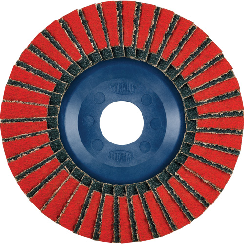Disque &agrave; lamelles Twin Flap, 4-1/2" x 7/8", Type 27, Grain 40, C&eacute;ramique/Alumine de zirconium Groupe Belzile Dickner