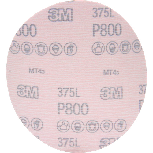 Disque &agrave; pellicule Hookit 375L, dia 6", Grain P800, Oxyde d'aluminium Groupe Belzile Dickner