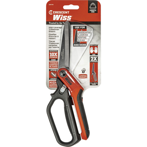 Heavy-Duty Tradesman Shears, 11", Single Ring Handle Groupe Belzile Dickner