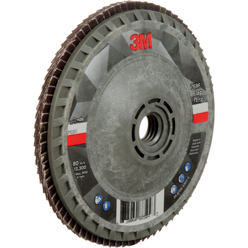 Disque &agrave; lamelles &agrave; changement rapide 769F, 4-1/2" x 5/8"-11, Type 27, Grain 120+, C&eacute;ramique Groupe Belzile Dickner