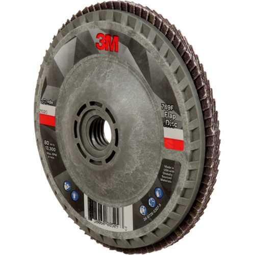 Disque &agrave; lamelles &agrave; changement rapide 769F, 4-1/2" x 5/8"-11, Type 27, Grain 120+, C&eacute;ramique Groupe Belzile Dickner