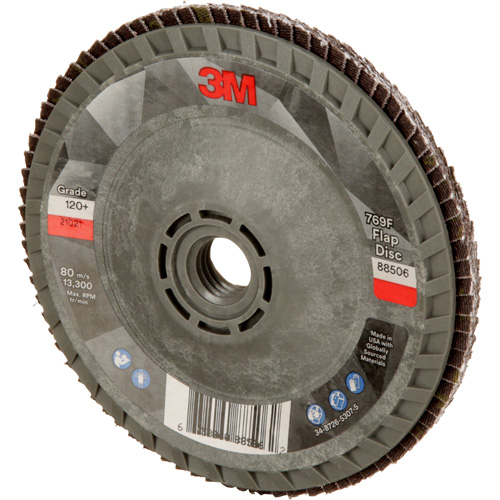 Disque &agrave; lamelles &agrave; changement rapide 769F, 4-1/2" x 5/8"-11, Type 29, Grain 120+, C&eacute;ramique Groupe Belzile Dickner