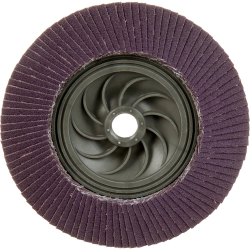 Disque &agrave; lamelles &agrave; changement rapide 769F, 5" x 5/8"-11, Type 29, Grain 120+, C&eacute;ramique Groupe Belzile Dickner
