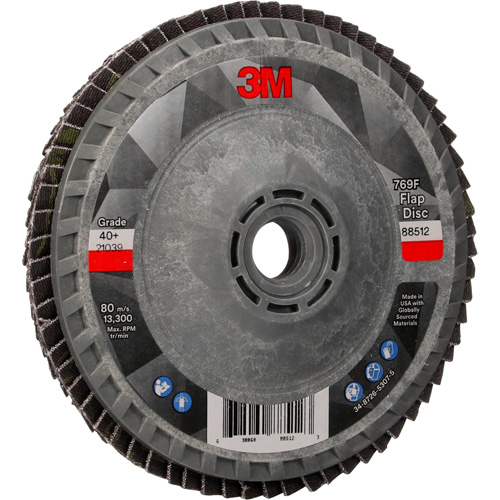 Disque &agrave; lamelles &agrave; changement rapide 769F, 4-1/2" x 5/8"-11, Type 27, Grain 40+, C&eacute;ramique Groupe Belzile Dickner