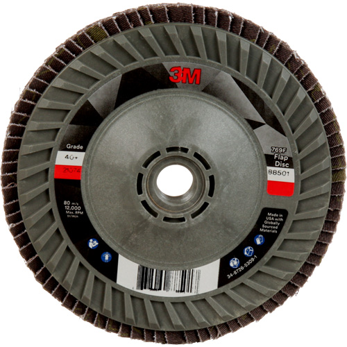 Disque &agrave; lamelles &agrave; changement rapide 769F, 5" x 5/8"-11, Type 29, Grain 40+, C&eacute;ramique Groupe Belzile Dickner