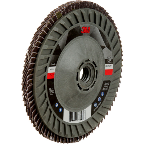 Disque &agrave; lamelles &agrave; changement rapide 769F, 5" x 5/8"-11, Type 29, Grain 40+, C&eacute;ramique Groupe Belzile Dickner