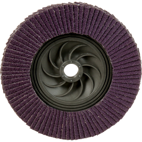 Disque &agrave; lamelles &agrave; changement rapide 769F, 5" x 5/8"-11, Type 27, Grain 60+, C&eacute;ramique Groupe Belzile Dickner