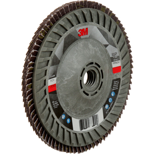 Disque &agrave; lamelles &agrave; changement rapide 769F, 5" x 5/8"-11, Type 29, Grain 60+, C&eacute;ramique Groupe Belzile Dickner
